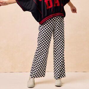 BiBi Gameday Theme Checkered Printed Pants